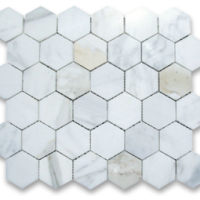 2x2 Calacatta Marble Polished Mosaics