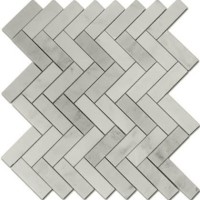 Carrara Marble herringbone 1x3 mosaics