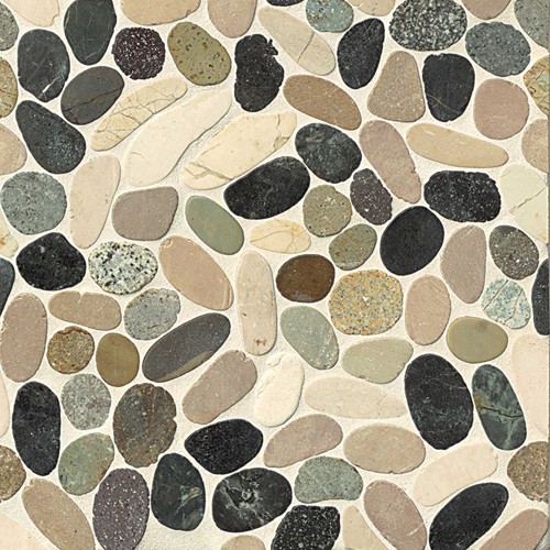 Creekside Malaga Bay Sliced and Glazed Pebbles DECHEMGSP-MB_1000