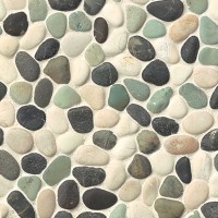 Multicolor Pebble mosaic tiles