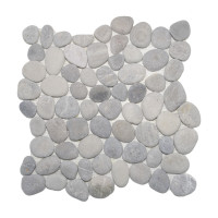 Grey Cloud Pebble Mosaic Tiles