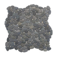 blue gray mini Pebble Mosaics