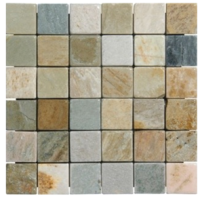 2x2 Oyster quartzite mosaics